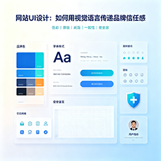 华坪建站-网站UI设计：如何用视觉语言传递品牌信任感